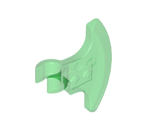 LEGO Transparent Green Axe Head (53454 / 65042)