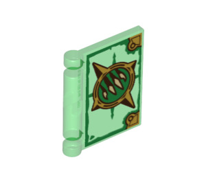 LEGO Vert Transparent Couverture du Livre avec Nexo Knights Book de Revenge (24093 / 25290)