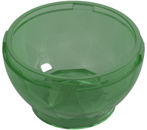 LEGO Transparent Green Container Bottom 4 x 4 x 1.33 (24130 / 34820)