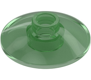 LEGO Transparent Green Dish 2 x 2 (4740 / 30063)