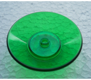 LEGO Vert transparent Dish 5 x 5 (6942)