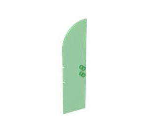 LEGO Verde transparente Puerta 1 x 4 x 11.3 Arched (33216)