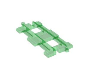 LEGO Transparent Green Duplo Rail Straight (6377 / 31463)