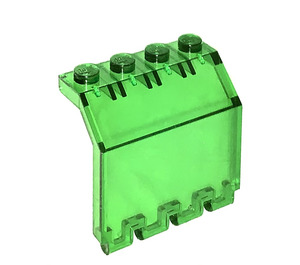 LEGO Vert Transparent Charnière Panneau 2 x 4 x 3.3 (2582 / 6139)