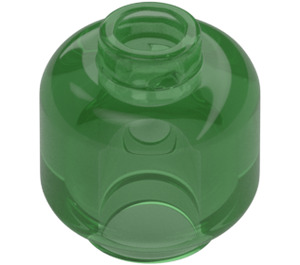 LEGO Transparent Green Minifigure Head (3626 / 88475)