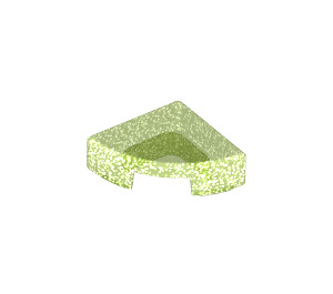 LEGO Opale verte transparente Tuile 1 x 1 Trimestre Cercle (25269 / 84411)