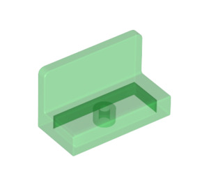 LEGO Transparentes Grün Panel 1 x 2 x 1 mit abgerundeten Ecken (4865 / 26169)