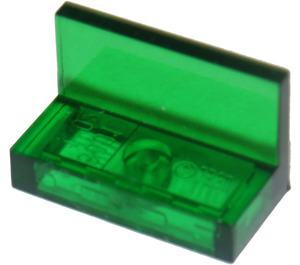 LEGO Transparent Green Panel 1 x 2 x 1 with Square Corners (4865 / 30010)