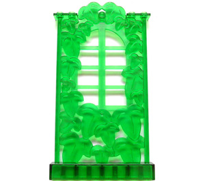 LEGO Transparentes Grün Paneel 1 x 8 x 12 Blatt Mauer (33217)