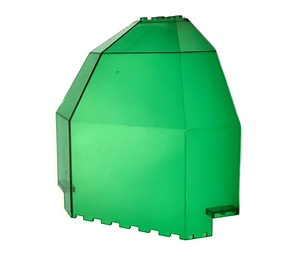 LEGO Transparent Green Panel 10 x 10 x 12 Quarter Globe (2409)