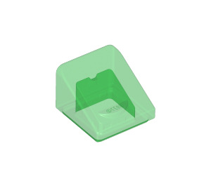 LEGO Transparant Groen Helling 1 x 1 (31°) (50746 / 54200)