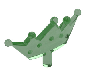 LEGO Transparent Green Tiara with 5 Rounded Points (29171 / 33322)