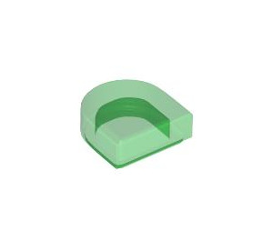 LEGO Transparent Green Tile 1 x 1 Half Oval (24246 / 35399)
