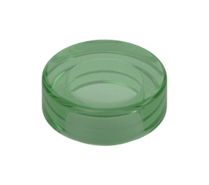 LEGO Transparent Green Tile 1 x 1 Round (35381 / 98138)