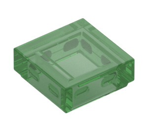 LEGO Transparent Green Tile 1 x 1 with Groove (3070 / 30039)