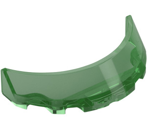 LEGO Verde transparente Parabrisas 1 x 3 x 6 Curvo (35299 / 62360)