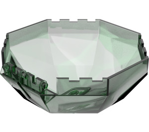 LEGO Vert Transparent Pare-brise 10 x 10 x 4 Octagonal Canopée (2598 / 83897)