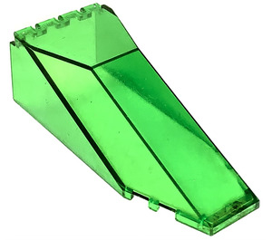 LEGO Transparent Green Windscreen 10 x 4 x 2.3 (2507 / 30058)