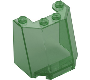 LEGO Transparent Green Windscreen 3 x 4 x 3 (35193 / 84954)