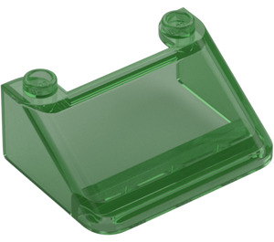 LEGO Transparent Green Windscreen 4 x 3 x 1.3 with Hollow Studs (35279 / 57783)