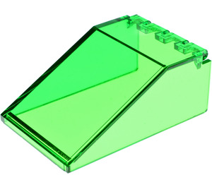 LEGO Transparent Green Windscreen 6 x 4 x 2 Canopy (4474 / 30066)