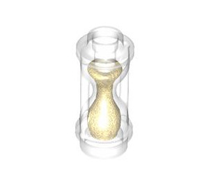 LEGO Transparent Hourglass mit Pearl Gold Sand (23945)