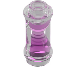 LEGO Transparent Hourglass with Transparent Dark Pink Sand (23945)