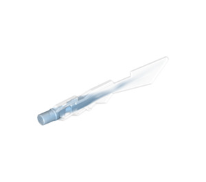 LEGO Transparent Ice Sword with Marbled Medium Blue Shaft (11439)