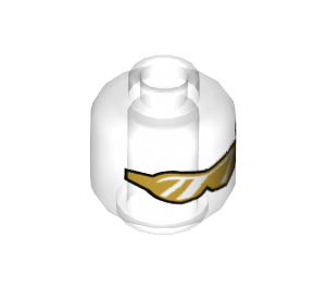 LEGO Transparent Invizable Minifigure Head (Recessed Solid Stud) (3626 / 20014)