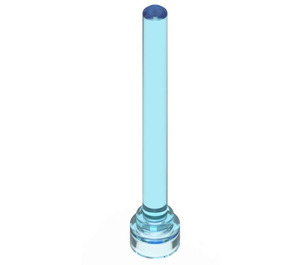LEGO Bleu clair transparent Antenne 1 x 4 avec dessus plat (3957 / 28658)