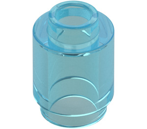 LEGO Transparent Light Blue Brick 1 x 1 Round with Open Stud (3062 / 35390)