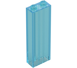 LEGO Bleu Clair Transparent Brique 1 x 2 x 5 (2454 / 35274)