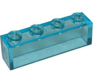 LEGO Transparentes Hellblau Stein 1 x 4 ohne Unterrohre (3066 / 35256)