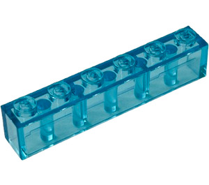 LEGO Azzurro trasparente Mattoncino 1 x 6 (3009 / 30611)