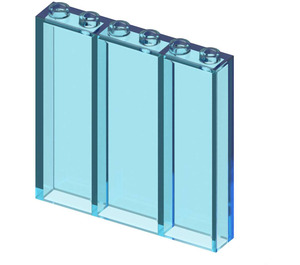 LEGO Bleu clair transparent Brique 1 x 6 x 5 (3754 / 44590)