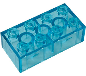 LEGO Transparent Light Blue Brick 2 x 4 (3001 / 72841)