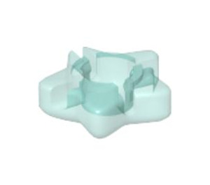 LEGO Transparentes Hellblau Clikits Stern Basis 2 x 2 (46286)