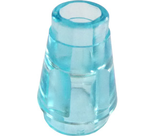 LEGO Transparent Light Blue Cone 1 x 1 with Top Groove (28701 / 59900)