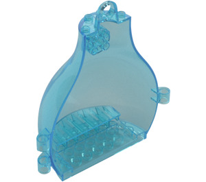 LEGO Transparentes Hellblau Container - Pear Shaped Hälfte (65253)