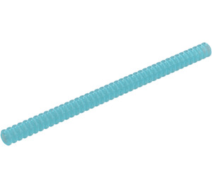 LEGO Transparent Light Blue Corrugated Hose 11.2 cm (14 Studs) (22431 / 71923)