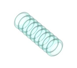 LEGO Transparent Light Blue Corrugated Hose 2.4 cm (3 Studs) (21164 / 23001)