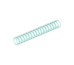 LEGO Transparent Light Blue Corrugated Hose 4.8 cm (6 Studs) (40050 / 50302)