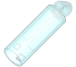 LEGO Bleu clair transparent Cylindre for Damper Shock Absorber (32181)