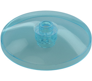 LEGO Transparentes Hellblau Dish 4 x 4 (Offene Noppe) (35394)