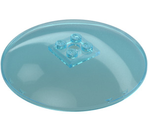 LEGO Azzurro trasparente Dish 8 x 8 (3961 / 18859)