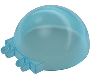 LEGO Transparent Light Blue Dome 6 x 6 x 3 with Hinge Stubs (50747 / 52979)