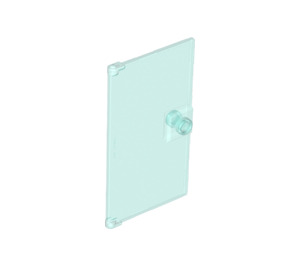 LEGO Transparent Light Blue Door 1 x 4 x 6 with Stud Handle (35291 / 60616)