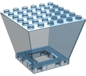 LEGO Transparent Light Blue Duplo Control Tower (6361)