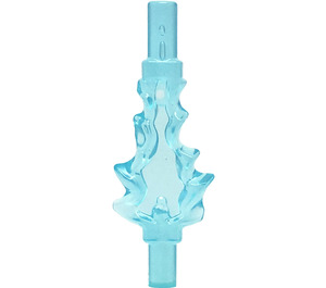 LEGO Transparent Light Blue Flames with Bar on Both Ends