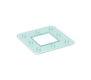 LEGO Transparent Light Blue Frame 3 x 3 Holes (45493)